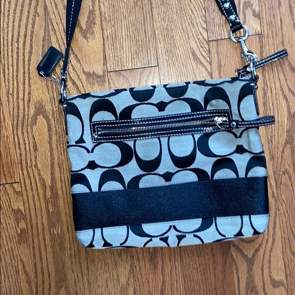 Coach Stripe Swingpack Crossbody Large purse - Picture 2 of 4